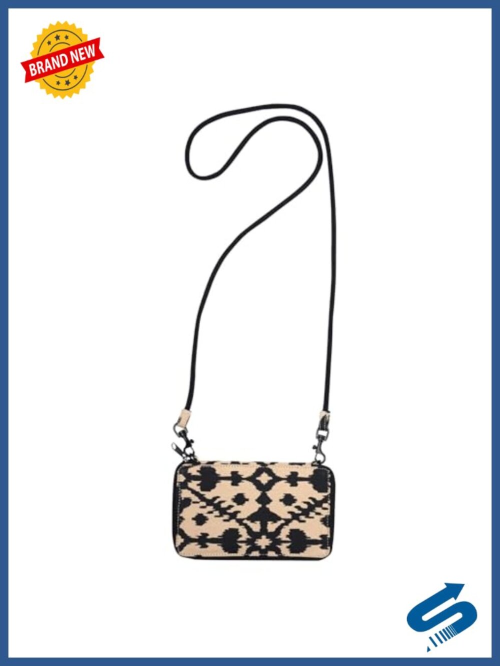 KAVU Go Time Bi-Fold Wallet with Detachable Rope Strap Crossbody